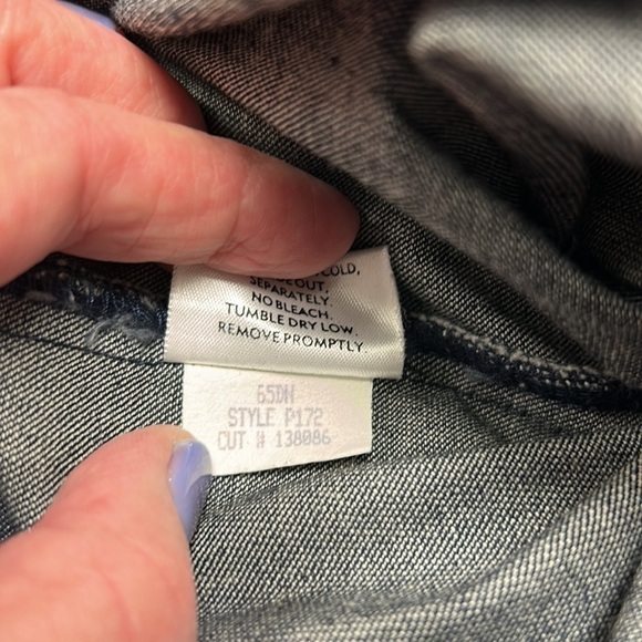 Eileen Fisher 5 Pocket Lean Jean/Slack Dark Indigo Size Large‎ - Picture 5 of 8